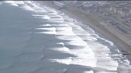 ロシア地震の影響で発令された津波警報後、日本に最初の巨大波が到達