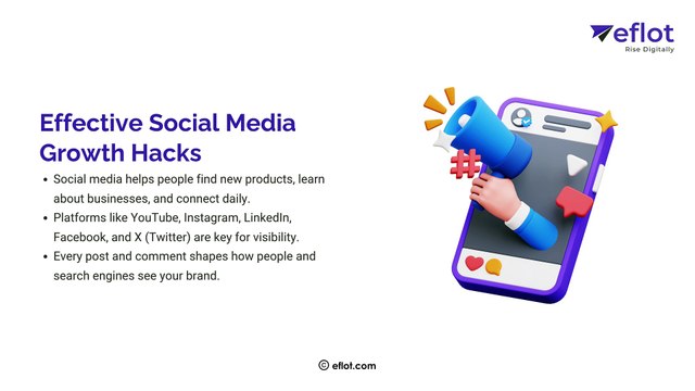 Effective Social Media Growth Hacks | Eflot - Digital marketing agency in Bangalore