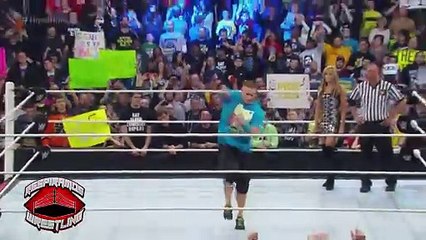 BROCK LESNAR VS SETH ROLLINS VS JOHN CENA ROYAL RUMBLE 2015