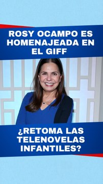 Rosy Ocampo es homenajeada en el 'Festival Internacional de Cine de Guanajuato'.