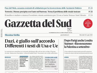 rassegna stampa messina 30 luglio