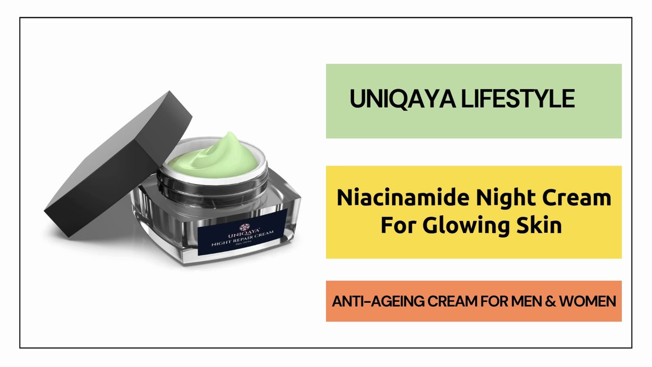 Niacinamide Night Cream For Glowing Skin | Uniqaya