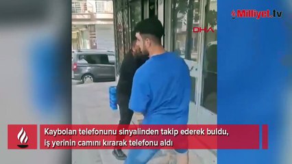 Kaybolan telefonunu sinyalinden takip ederek buldu