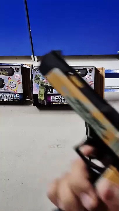 TOY Eagle Light Sound Pistol Gun Telescopic Barrel Electric Gun Flashing Light  Muzzle Movement  3D Light Music