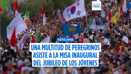 Comienza el Jubileo de la Juventud, más de 100.000 personas en la misa de bienvenida en San Pedro