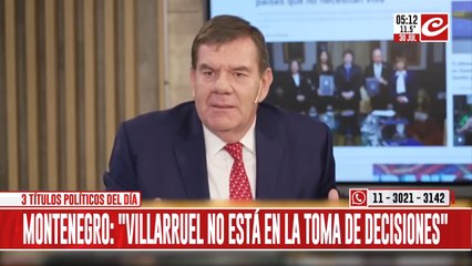 Guillermo Montenegro arremetió contra Victoria Villarruel: "Si traicionás estás afuera"