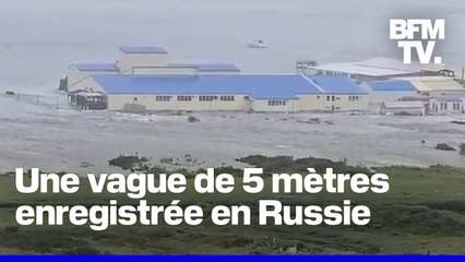 Les premières images des tsunamis dans le Pacifique survenus après le séisme de magnitude 8,8 enregistré au large de la Russie