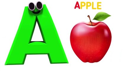 Phonics Song with TWO Words - A For Apple - ABC Alphabet Songs with Sounds for Children