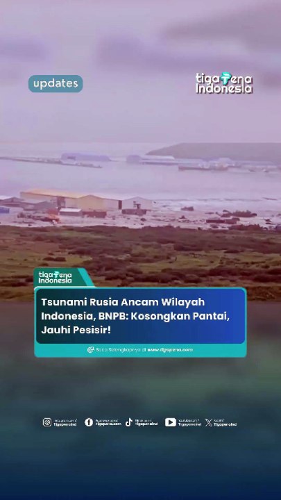 Tsunami Rusia Ancam Wilayah Indonesia, BNPB