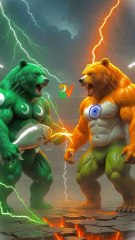 Match between 2 bear 🐻 .Now Decision on your hand #animals #firebrigade😱 #facebookviral #jalpari #foryouシ #BunnyAdventure #trend #amazingfacts #animation #indian #bestoftheday #trending #explore  #cartoon #Amazing #shorts #AI #duck #animals @follwe