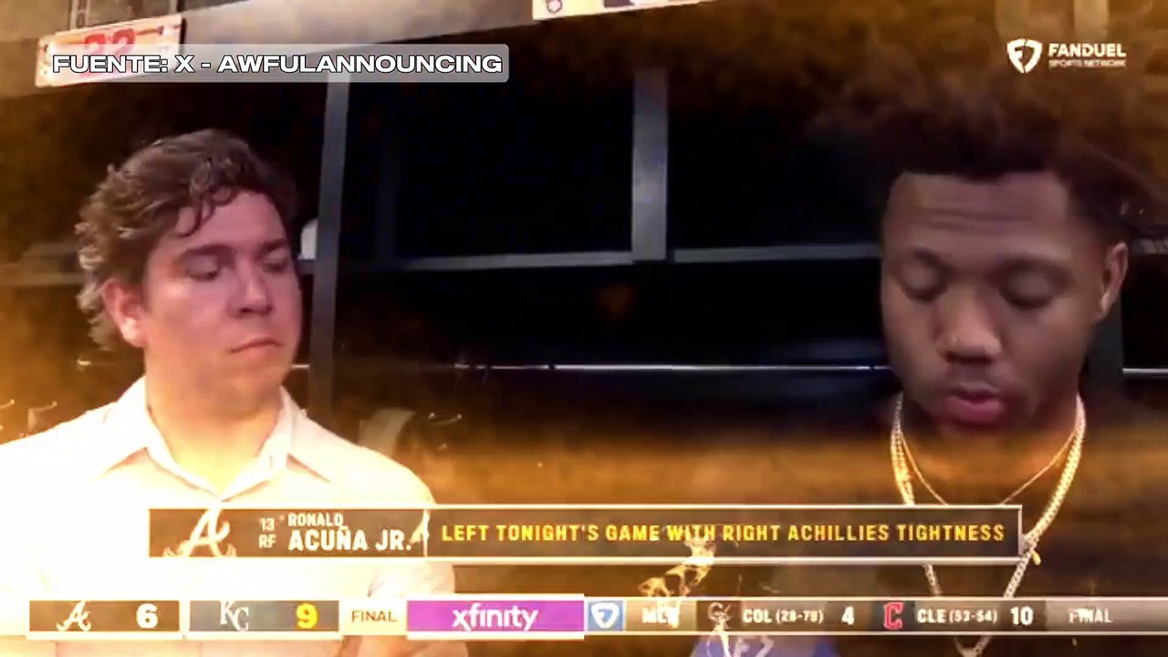 Ronald Acuña Jr. habla sobre su lesión en el tendón de Aquiles