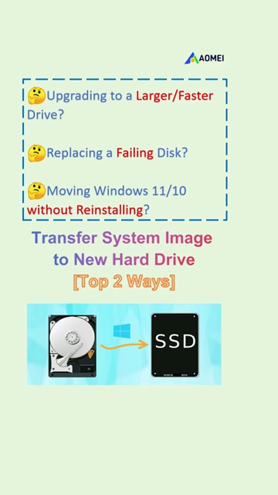 How to Transfer System Image to New Hard Drive – 2 Easy Solutions