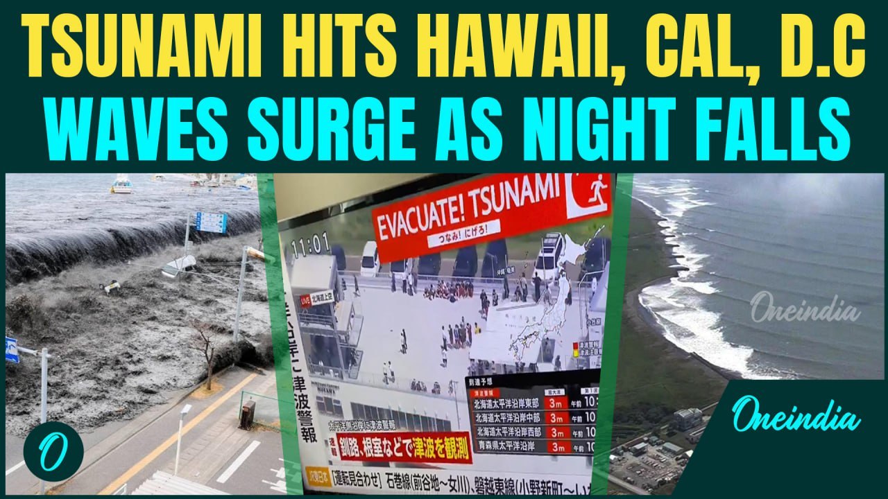 Tsunami Strikes US West Coast After Monster 8.8 Quake—Hawaii Rocked!Urgent Evacuation Warning Issued