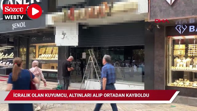 İcralık olan kuyumcu, altınları alıp ortadan kayboldu