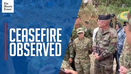 Foreign military attaches observe Cambodia-Thailand ceasefire at border