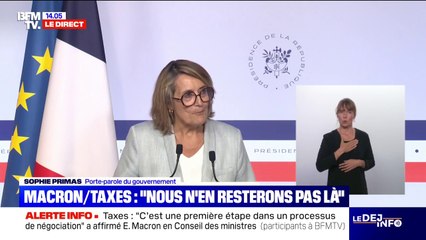 Droits de douane: "Nous ne connaissons pas les termes exactes de l'accord", affirme Sophie Primas, porte-parole du gouvernement