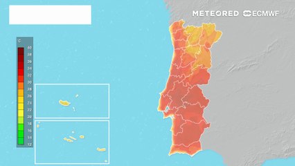 Temperaturas permanecem elevadas em Portugal Continental, ultrapassando os 38 ºC em várias áreas geográficas do Sul do país.