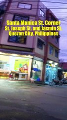 Santa Monica St. cor. St. Joseph and Jasmin St. in Quezon City, Philippines