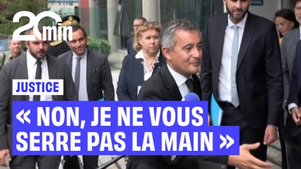 « Je ne vous serre pas la main », Darmanin interpellé par des avocats