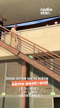 Josas arrive sur la scène des Sunset Live des Terrasses #josas #sunsetlive #concert #live