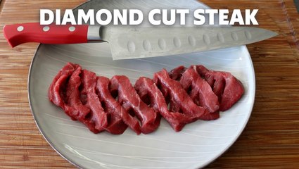 Chef John's Diamond Cut Steak with Garlic Butter Pan Sauce Recipe
