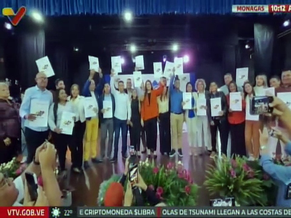 Monagas I Habitantes se reunieron en la Casa de la Cultura para proclamar a la alcaldesa y concejales