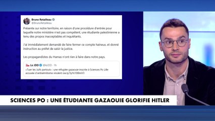 Les propos d'une étudiante gazaouie à Sciences Po choque cet enseignant