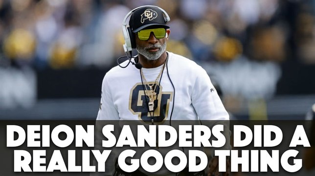 Deion Sanders Did A Good Thing For One Of His Players