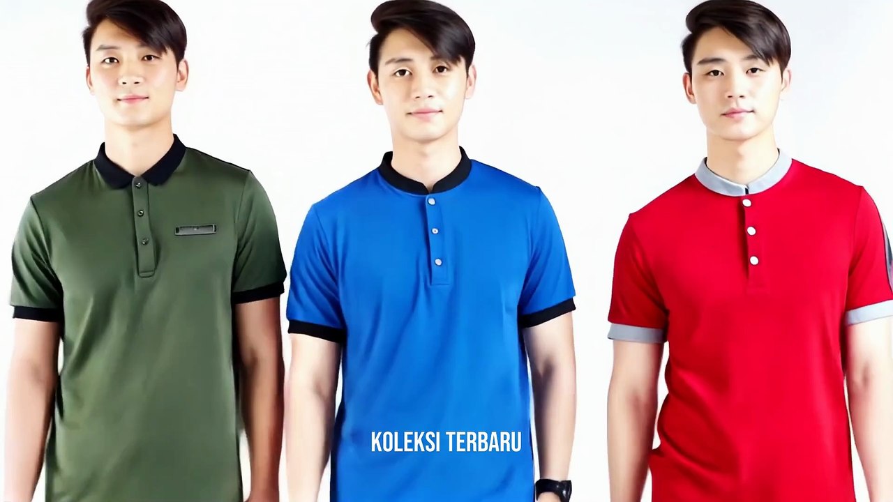 Baju Kaos Polo Pria Polos Kerah Shanghai - Cocok untuk Hangout & Kerja!