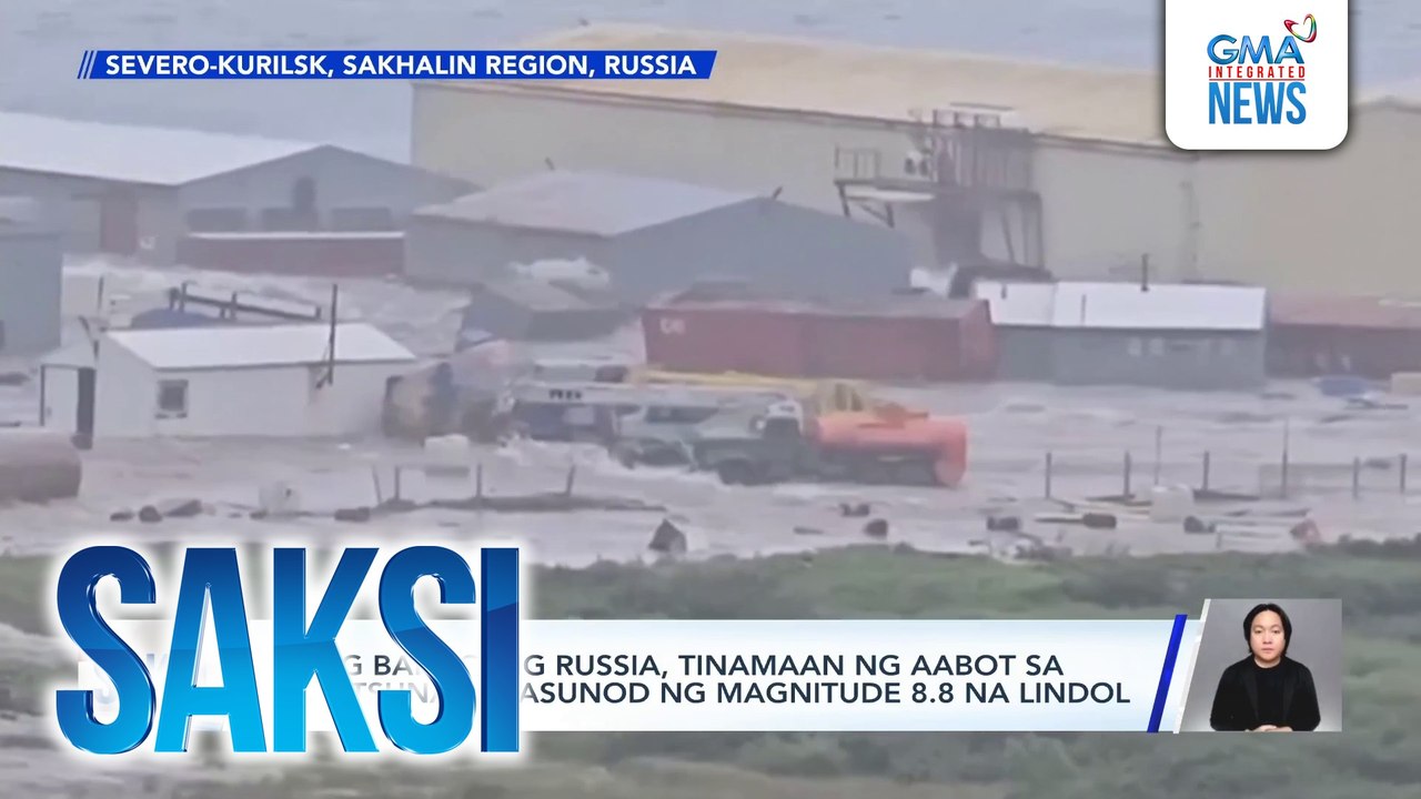 'Di bababa sa 23 bansa at teritoryo, nag-abiso ng posibleng tsunami kasunod ng magnitude 8.8 na lindol | Saksi