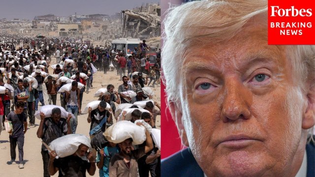 Trump Asked Point-Blank If He Supports Moving Palestinians Out Of Gaza