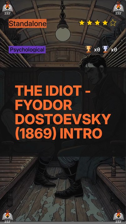 The Idiot - Fyodor Dostoevsky (1869) Intro