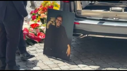 Tornatore, Verdone, Buy per l'ultimo saluto a Enrico Lucherini a Roma