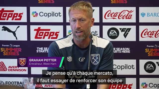 Potter très satisfait des progrès réalisés pendant la pré-saison