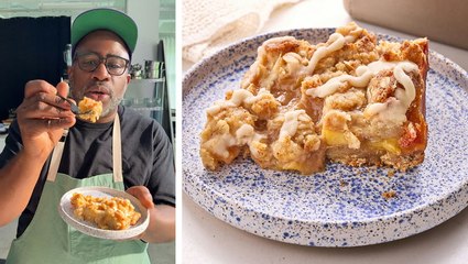 How to Make Chef Roscoe's Peach Streusel Bars with Miso