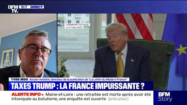 Droits de douane: C'est le signe patent d'une Europe qui est un nain politique , assure Yves Jégo, ancien député