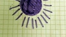 Sole viola disegno