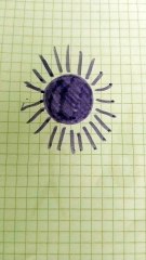 Sole viola disegno
