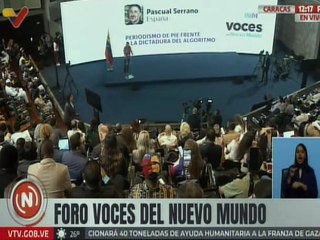 Caracas | Intervención de Pascual Serrano en el Foro "Voces del Nuevo Mundo"
