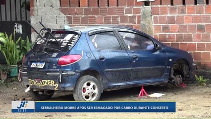 Serralheiro morre após ser esmagado por carro durante conserto