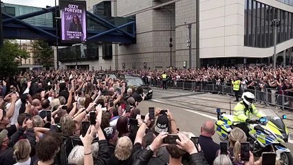 El cortejo fúnebre de Ozzy Osbourne.