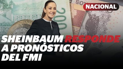 Sheinbaum celebra perspectiva del FMI para México; INEGI confirma crecimiento | Reporte Indigo