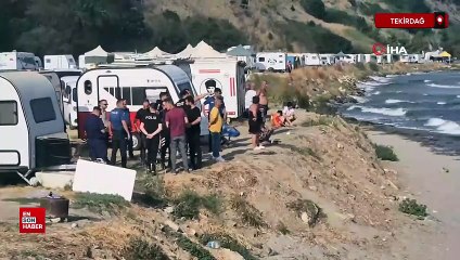 Tekirdağ'da denizde boğulma tehlikesi geçiren 3 kişiden biri kayboldu