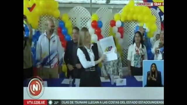 Carabobo I Alcaldesa Elizabeth Niño es proclamada electa por el CNE junto con los concejales del GPP