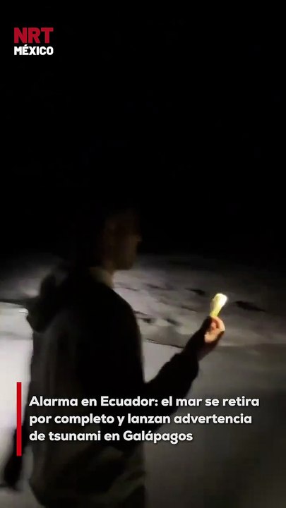 El mar en las costas de Ecuador se ha retirado por completo, un fenómeno que ha encendido las alarmas en Galápagos. Las autoridades han emitido advertencia por posible tsunami. Se recomienda a la población alejarse de la zona costera.