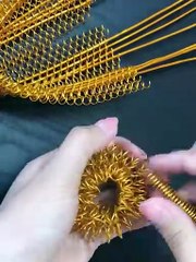 Making art from golden wire!