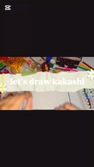 let's draw kakashi