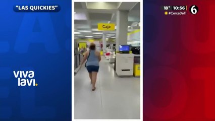 Exhiben a mujer por irse de tienda sin pagar