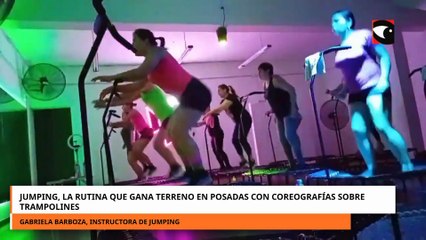 Jumping, la rutina que gana terreno en Posadas con coreografías sobre trampolines