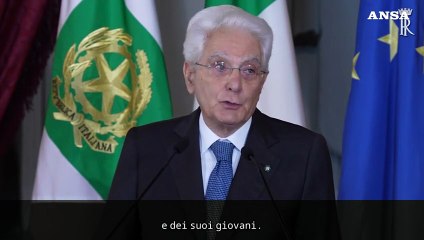 Mattarella: "La postura aggressiva della Russia ha stravolto l'equilibrio di pace"